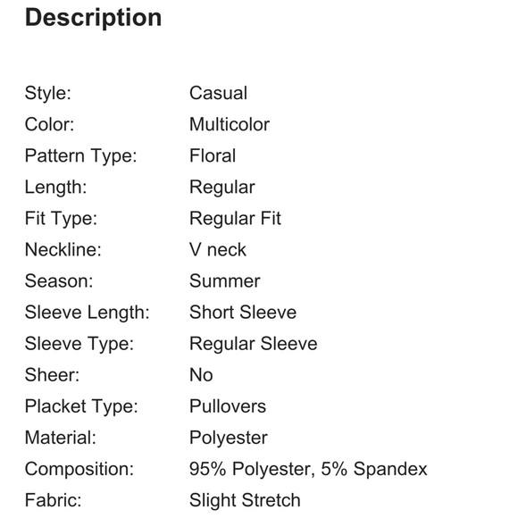 Pink White Tropical Floral Print Casual Short Sleeve Top Shirt MEDIUM - Picture 6 of 7